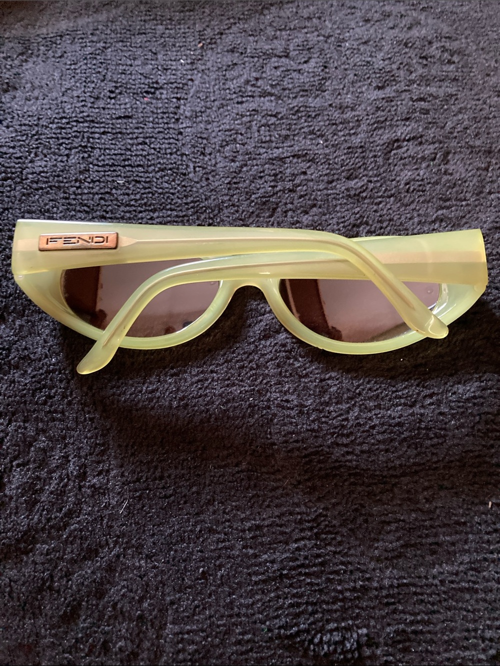 Fendi Translucent Green Oval Sunglasses - Picture 2 of 10